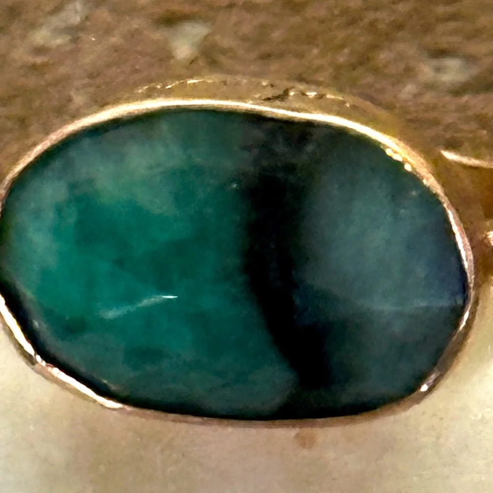“Ode to Joy” unisex emerald/rose gold ring by Jes MaHarry. New in box. - Picture 9 of 12